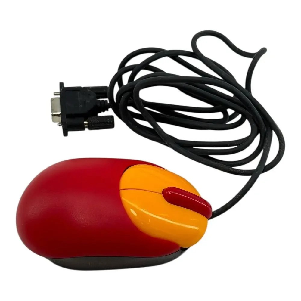 Vintage 1991 NewIdea Beetle Mouse BS-3E 9-Pin 3-Button PC Mouse Software Manual